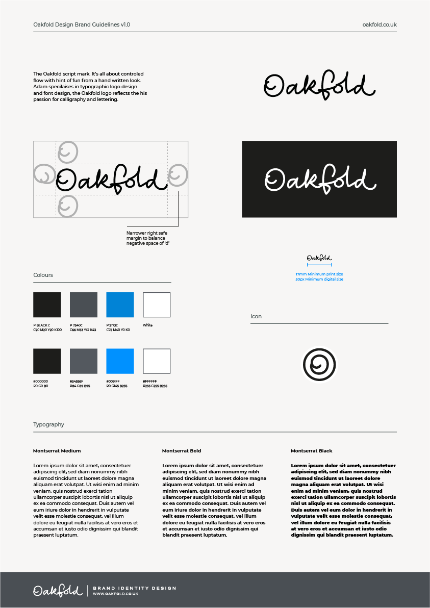 Oakfold Design Brand Guidelines