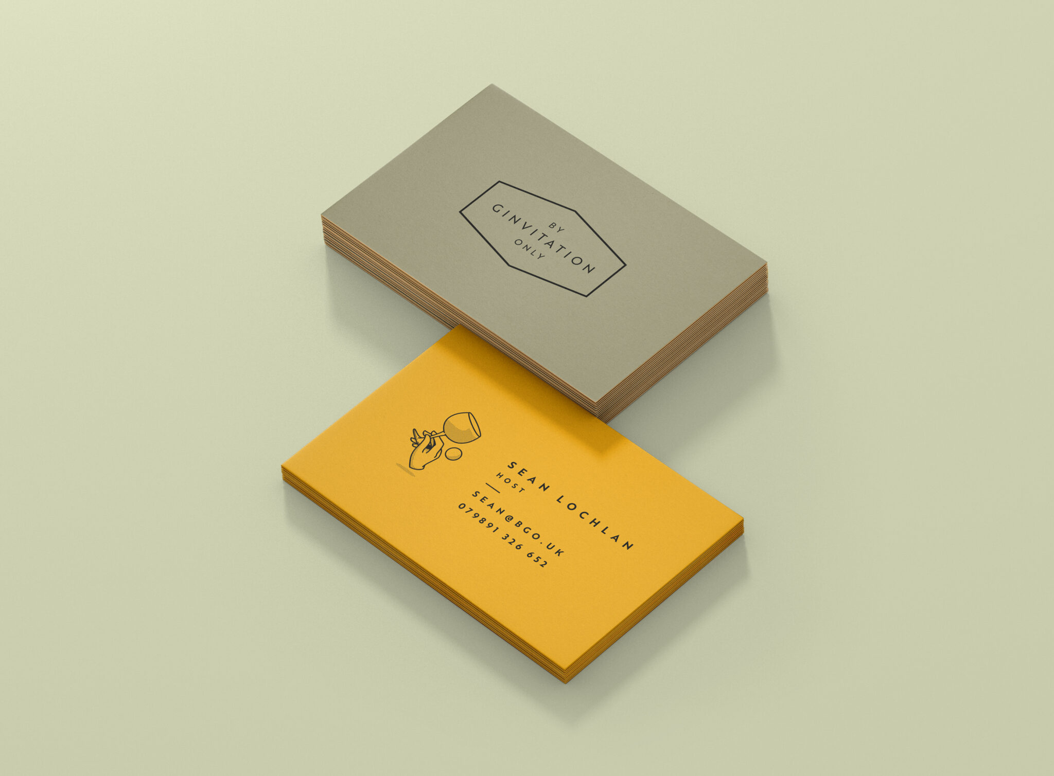 Gin branding logo design