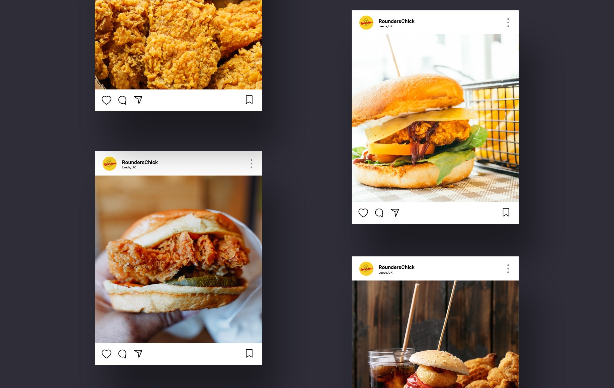 Rounders Chicken Instagram mockup