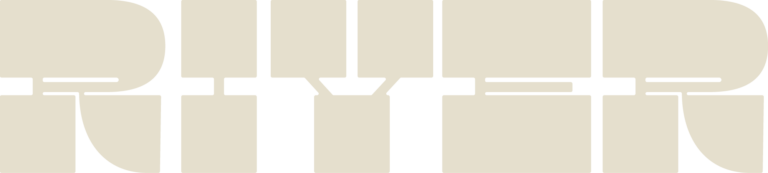 Adam Greasley Logo Designer _River Reverse contrast typography