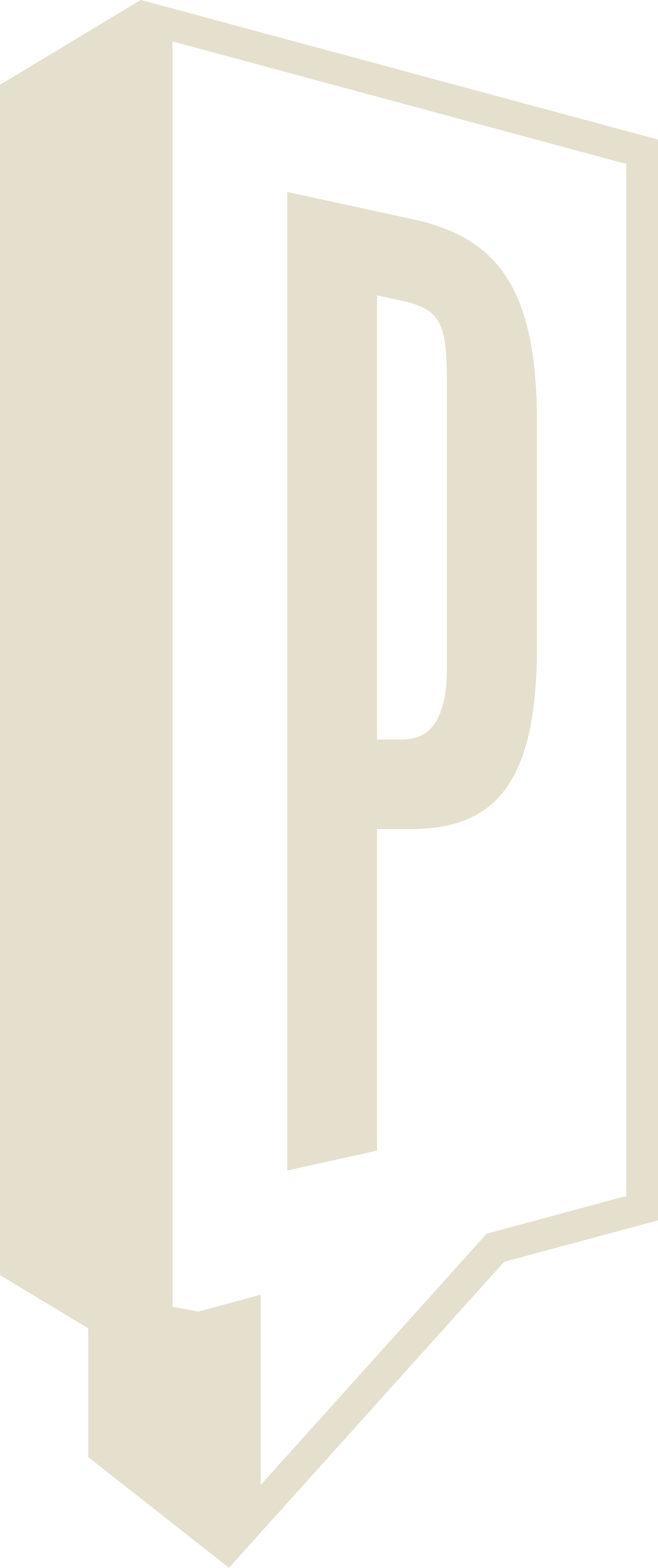 Perspective P logo. A logo with a 3D perspective speech bubble.
